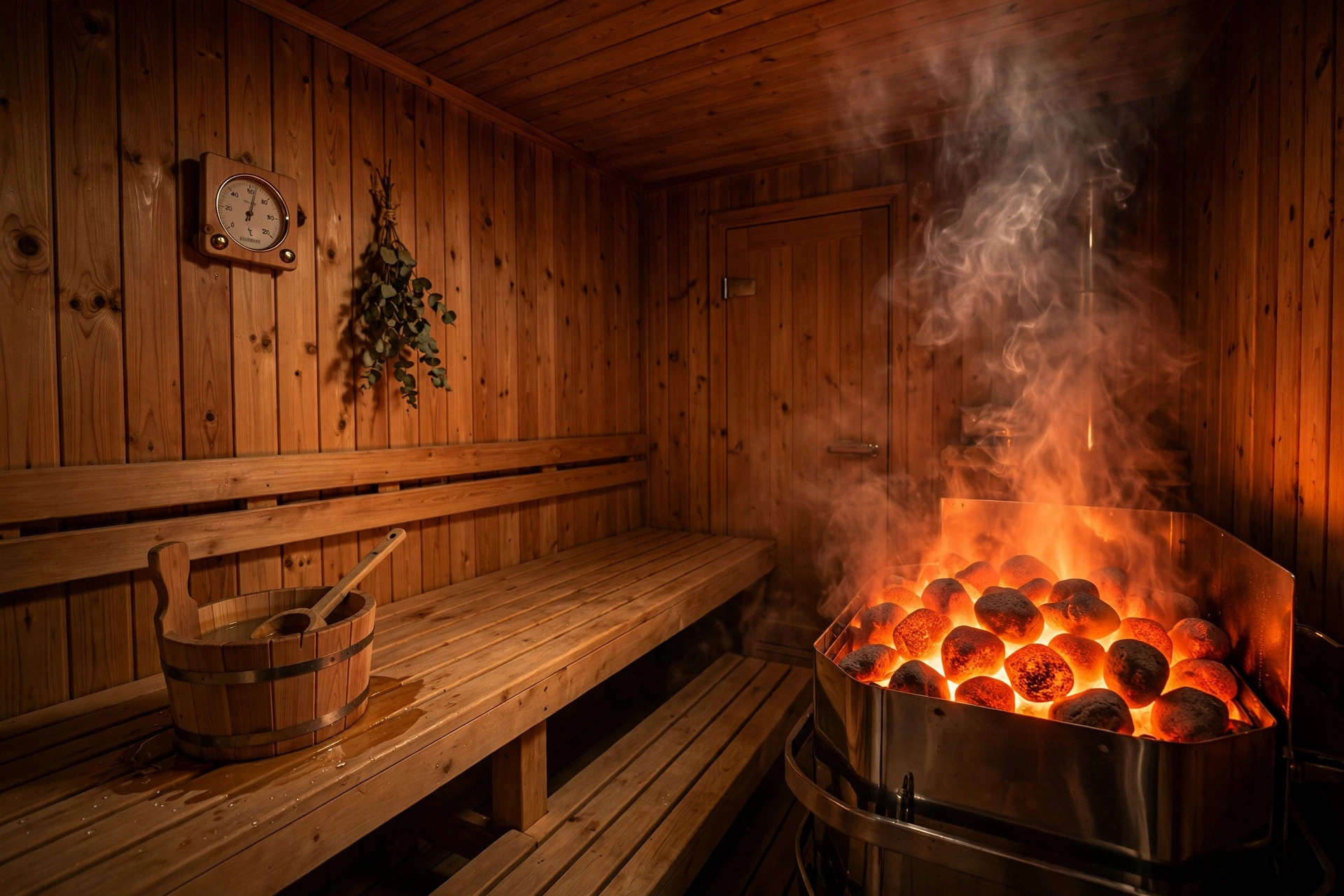 Concept rendering of the cedar sauna