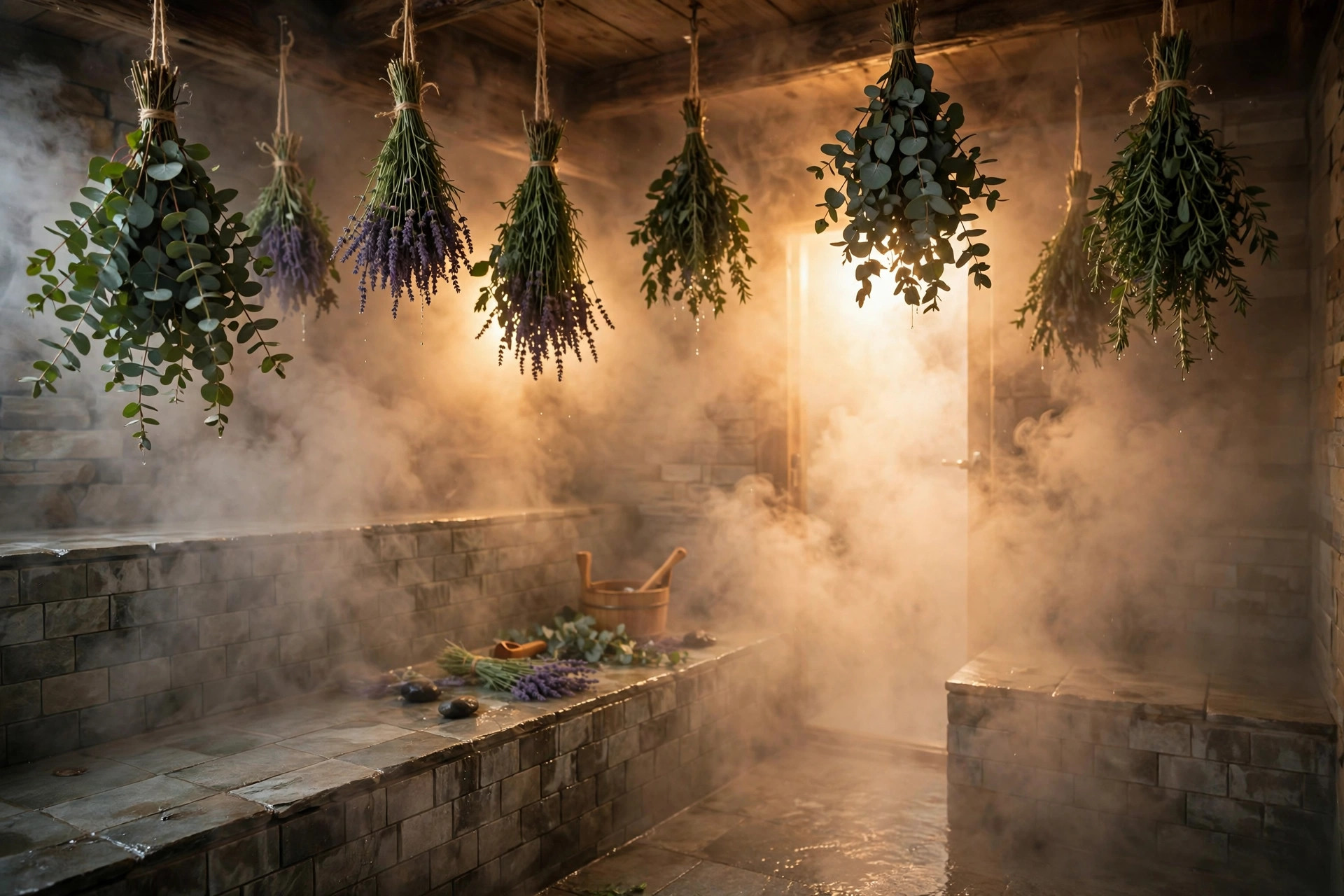 Concept rendering of the herbal steam room