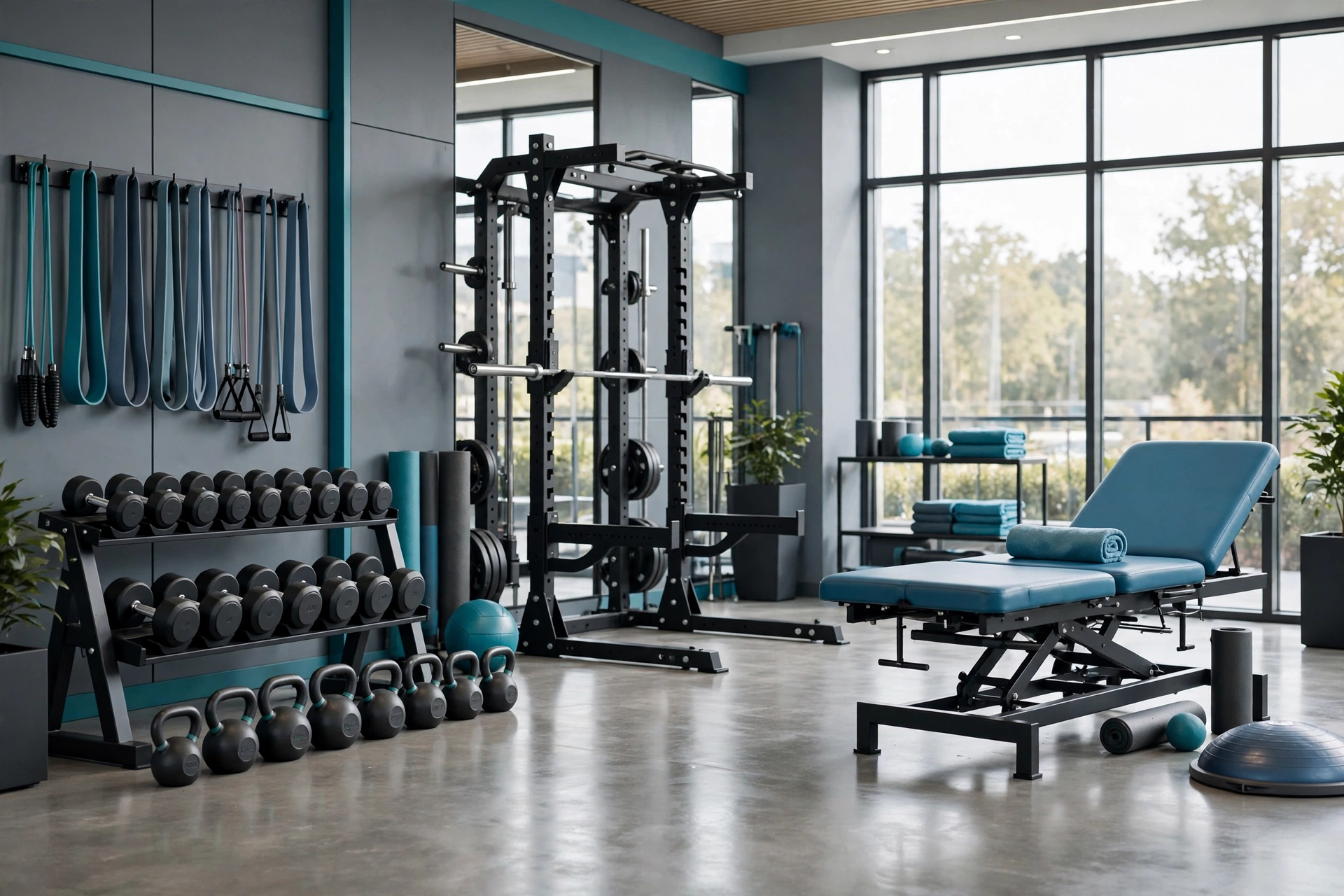 Modern rehabilitation training space