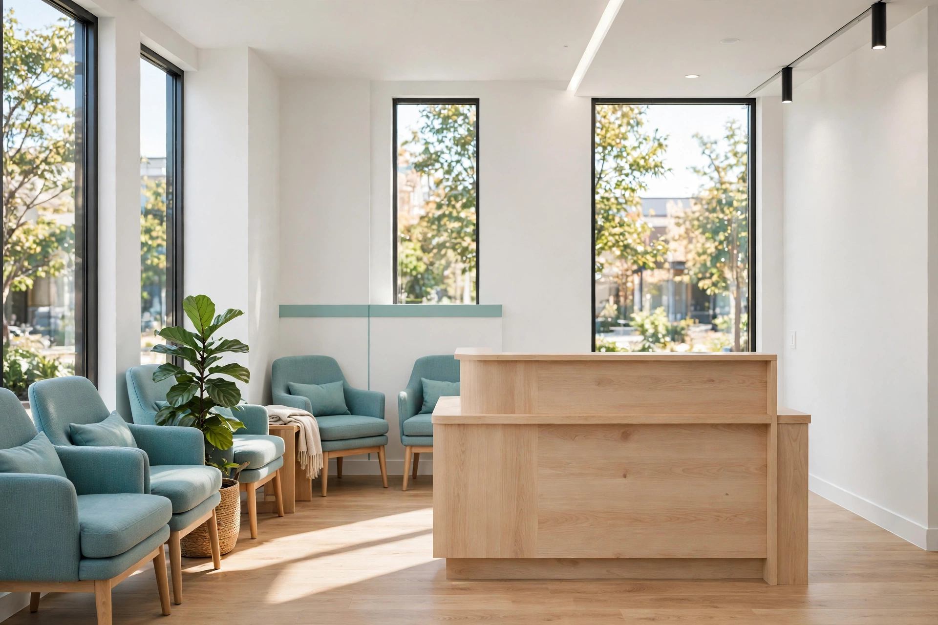Dental office reception concept