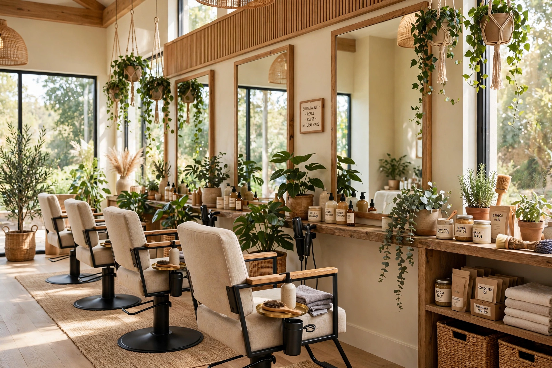Boutique salon interior